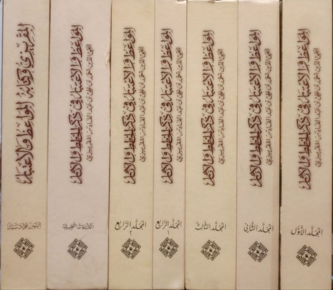 صورة 1 من كتاب المواعظ والإعتبار في ذكر الخطط والآثار لـ أحمد بن علي بن عبد القادر، أبو العباس الحسيني العبيدي، تقي الدين المقريزي - نسخة أصلية نادرة - الخزانة الأشرفية