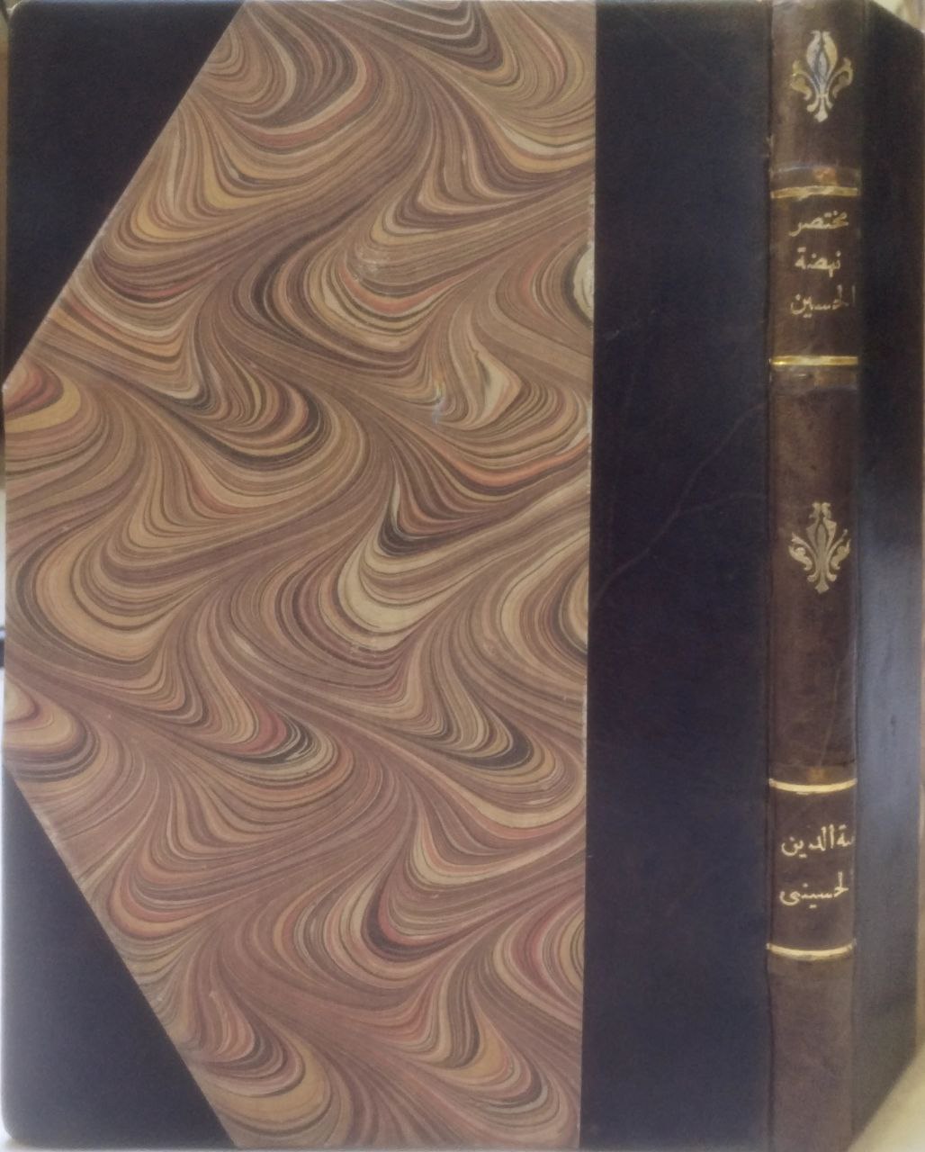 صورة 1 من كتاب مختصر نهضة الحسين، أو سلسة حوادث تاريخية حول فاجعة الإمام سيدنا الحسين ابن علي عليهما السلام مأخوذة من أوثق المصادر وبطرز أخلاقي جديد يحلل ويعلل الوقايع على أسلوب فلسفي فريد في بابه لـ هبة الدين الحسيني - نسخة أصلية نادرة - الخزانة الأشرفية