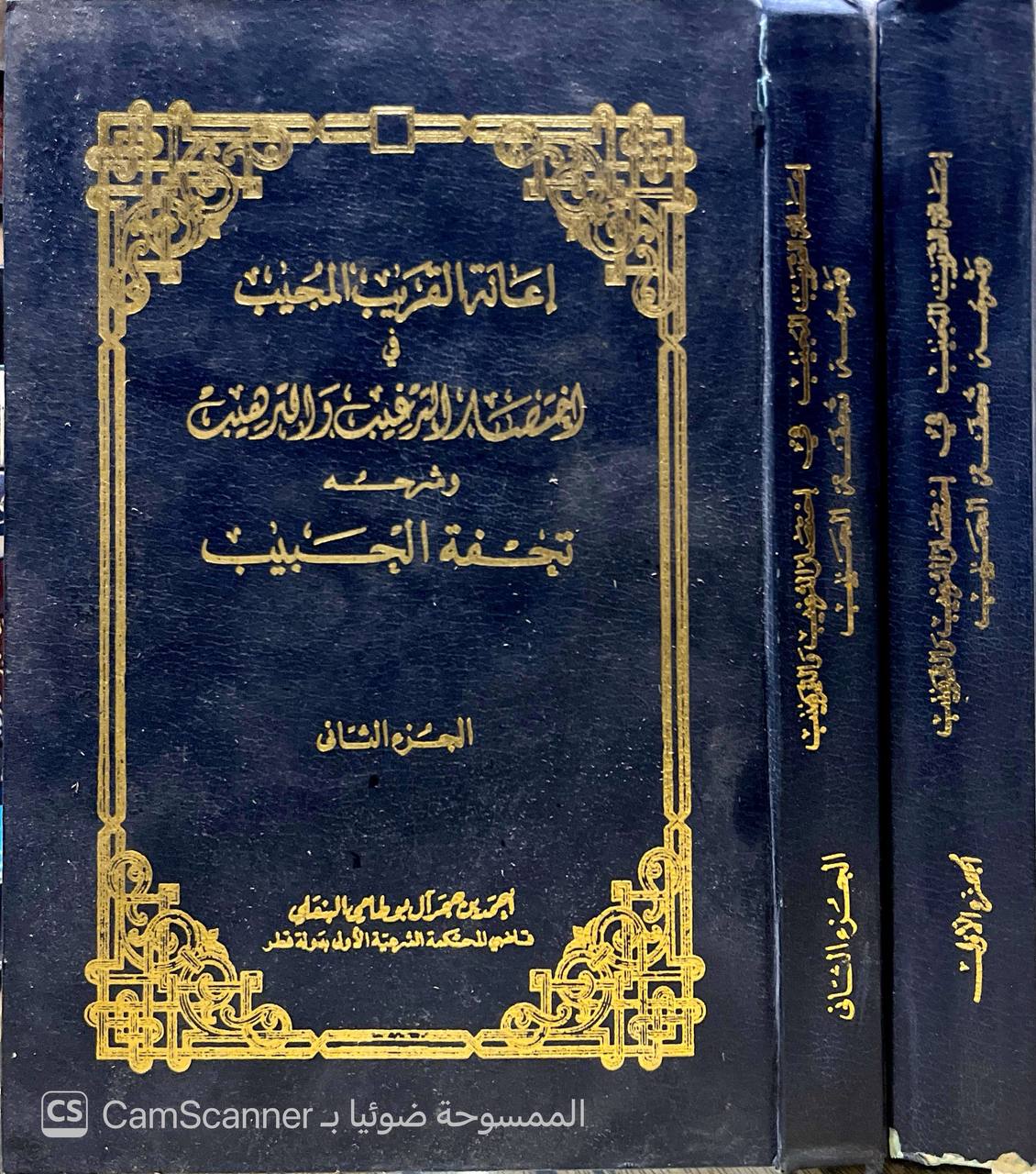 صورة 9 من كتاب إعانة القريب المجيب في اختصار الترغيب والترهيب وشرحه تحفة الحبيب لـ أحمد بن محمد بن حجر بن محمد آل أبو طامي آل بن علي - نسخة أصلية نادرة - الخزانة الأشرفية