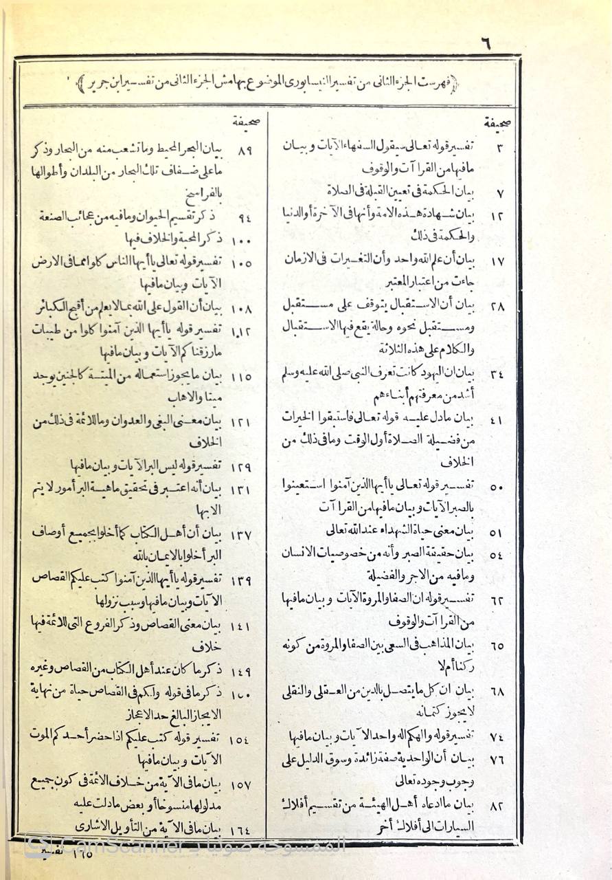 صورة 2 من كتاب تفسير الطبري وهو كتاب جامع البيان في تفسير القران - وبهامشه غرائب القران ورغائل الفرقان للحسن بن محمد القمي النيسابوري لـ محمد بن جرير بن يزيد بن كثير بن غالب الشهير بالإمام أبو جعفر الطبري - نسخة أصلية نادرة - الخزانة الأشرفية