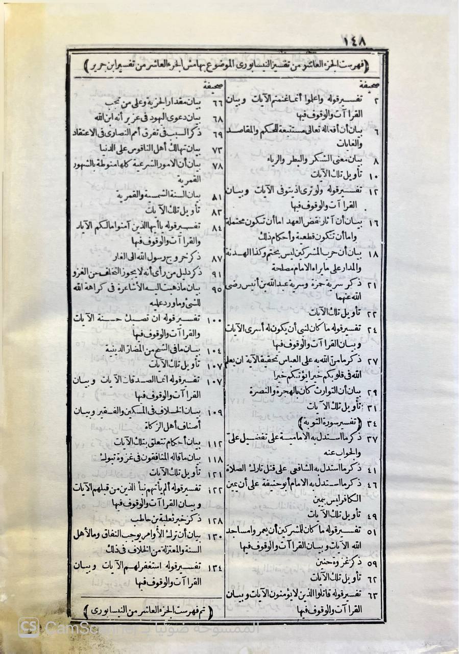 صورة 5 من كتاب تفسير الطبري وهو كتاب جامع البيان في تفسير القران - وبهامشه غرائب القران ورغائل الفرقان للحسن بن محمد القمي النيسابوري لـ محمد بن جرير بن يزيد بن كثير بن غالب الشهير بالإمام أبو جعفر الطبري - نسخة أصلية نادرة - الخزانة الأشرفية