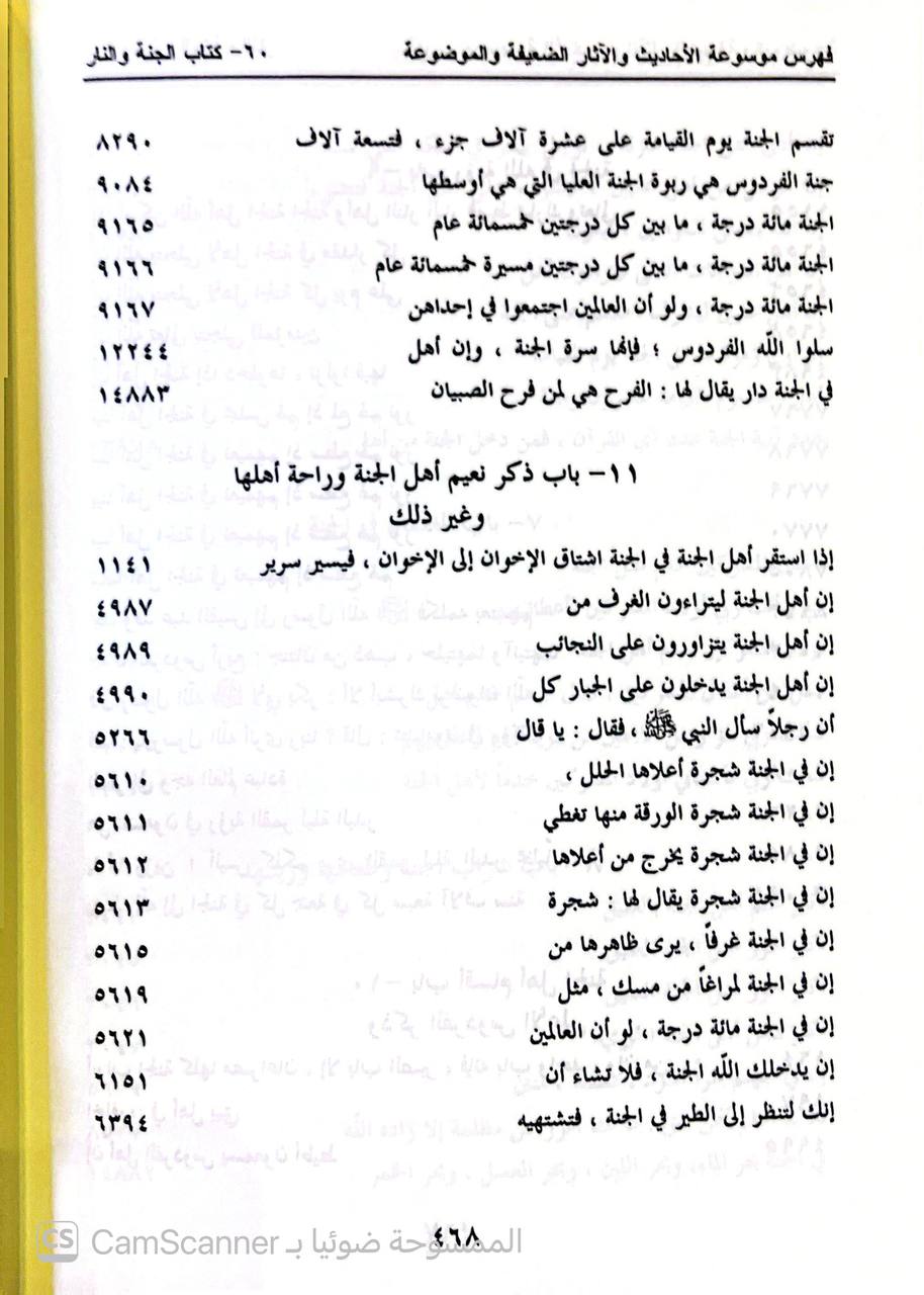 صورة 7 من كتاب موسوعة الأحاديث والآثار الضعيفة والموضوعة مرتبة على الحروف الهجائية مع فهارس الأبواب الفقهية لـ علي حسن علي الحلبي وآخرون - نسخة أصلية نادرة - الخزانة الأشرفية