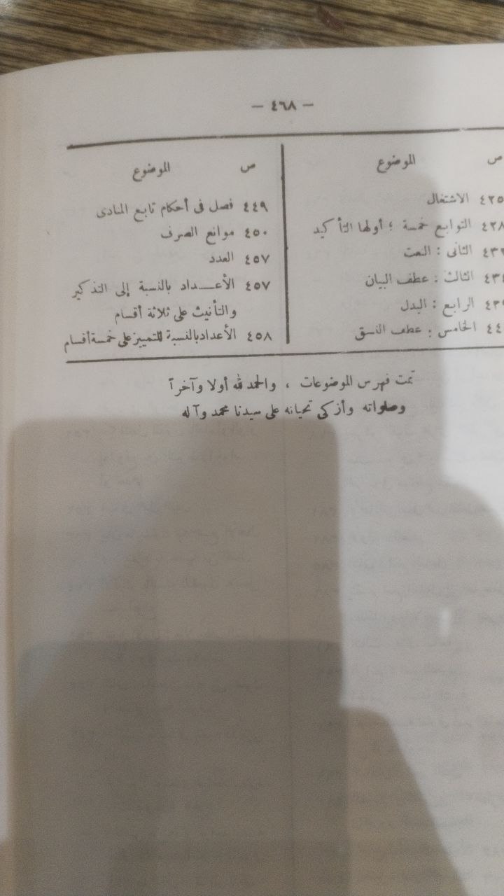 صورة 3 من كتاب شرح شذور الذهب في معرفة كلام العرب ومعه كتاب منتهى الأرب بتحقيق شرح شذور الذهب لمحمد محي الدين عبدالحميد لـ أبي محمد عبدالله جمال الدين ابن هشام - نسخة أصلية نادرة - الخزانة الأشرفية